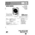 SONY WM75 Service Manual cover photo