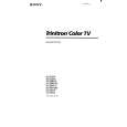 SONY KV-29RS10 Owner's Manual cover photo