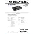 SONY XM-1505SX Owner's Manual cover photo