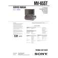 SONY MV65ST Service Manual cover photo
