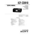 SONY ICF-CD810 Service Manual cover photo