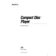 SONY CDPC445 Owner's Manual cover photo