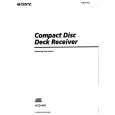 SONY HCD441 Owner's Manual cover photo