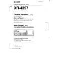 SONY XR-4357 Owner's Manual cover photo