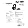SONY MDR-V900 Service Manual cover photo
