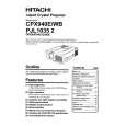HITACHI PJL10352 Owner's Manual cover photo