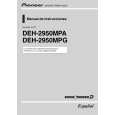 PIONEER DEH-2950MPA/XN/EC Owner's Manual cover photo