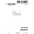 SONY RMVL900T Service Manual cover photo