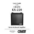 CRATE KX-220 Owner's Manual cover photo
