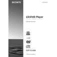 SONY DVP-F41MS Owner's Manual cover photo