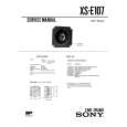 SONY XSE107 Service Manual cover photo