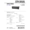 SONY STRDE635 Service Manual cover photo