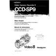 SONY CCD-SP9 Owner's Manual cover photo