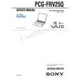 SONY PCGFRV25Q Service Manual cover photo