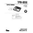 SONY TPM-8050 Service Manual cover photo