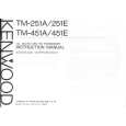 KENWOOD TM-451A Owner's Manual cover photo