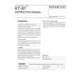 KENWOOD KT-87 Owner's Manual cover photo