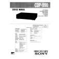 SONY CDP990 Service Manual cover photo