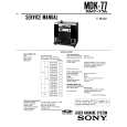 SONY MDK-77 Service Manual cover photo