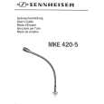 SENNHEISER MKE 420-5 Owner's Manual cover photo
