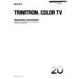 SONY KV-20TS20 Owner's Manual cover photo