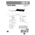 SONY CDX-R7 Service Manual cover photo
