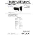 SONY SSMSP75 Service Manual cover photo
