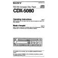 SONY CDX-5080 Owner's Manual cover photo