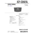 SONY ICFCD823L Service Manual cover photo