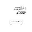 LUXMAN A-007 Service Manual cover photo