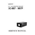 SONY XC-M07 Service Manual cover photo