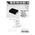SONY VCR210 Service Manual cover photo