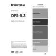 ONKYO DPS5.3 Owner's Manual cover photo