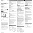 SONY BC-VC10 Owner's Manual cover photo