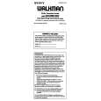 SONY WM-GX300 Owner's Manual cover photo
