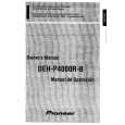PIONEER DEH-P4000R-B Owner's Manual cover photo