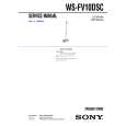 SONY WS-FV10DSC Service Manual cover photo