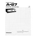 PIONEER A-27 Owner's Manual cover photo