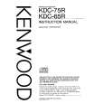 KENWOOD KDC65R Owner's Manual cover photo