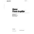 SONY TAN220 Owner's Manual cover photo