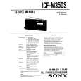 SONY ICF-M350S Service Manual cover photo
