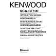 KENWOOD KCA-BT100 Owner's Manual cover photo