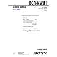 SONY BCRNWU1 Service Manual cover photo