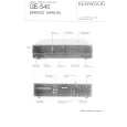 KENWOOD GE-540 Service Manual cover photo