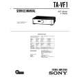 SONY TAVF1 Service Manual cover photo