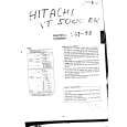 HITACHI VT5000ER Service Manual cover photo