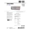 SONY MV101 Service Manual cover photo