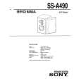 SONY SS-A490 Service Manual cover photo
