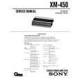 SONY XM450 Service Manual cover photo