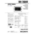 SONY MV700HR Service Manual cover photo